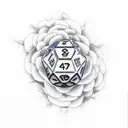 Dice tattoo design idea