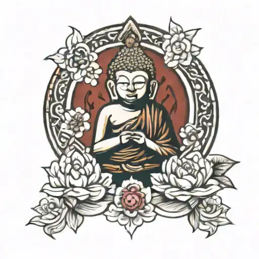 Buddhist inspired tattoo tattoo design idea
