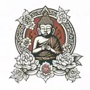 Buddhist inspired tattoo tattoo design idea