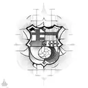 fc barcelona tattoo design idea