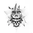 machine gun Kelly themed tattoo using MGK song lyrics tattoo design idea