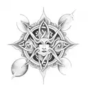 2 eternal tattoos celtic mother daughter symbolized by the sun and moon tattoo design idea