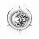 2 eternal tattoos celtic mother daughter symbolized by the sun and moon tattoo design idea