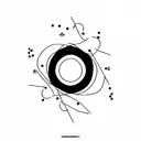 swimming in circles tattoo design idea