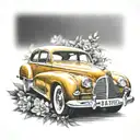 Jasmin car  tattoo design idea