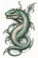 leviathan tattoo design idea
