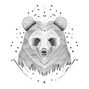 bear paw tattoo design idea