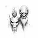 Brother love forever tattoo design idea