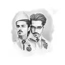 Brother love forever tattoo design idea