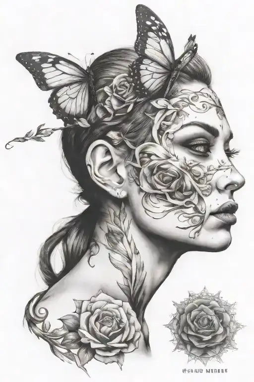 mental health, self-harm and suicidal ideals tattoo design idea