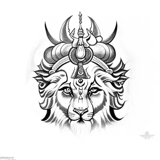 shri ram and shiva tattoo design idea