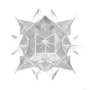 Six sided 2 Dice  tattoo design idea