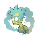 Comic Bart Simpson tattoo design idea