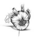 green onion tattoo design idea