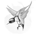 Swallow Bird tattoo design idea
