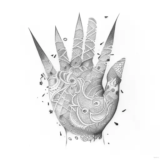 hand Achaemenians iran tattoo design idea
