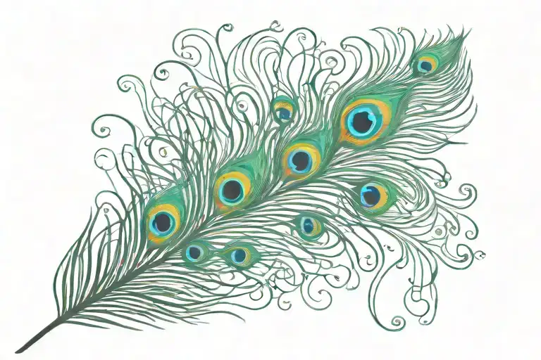  peacock feather   tattoo design idea