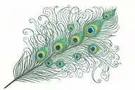  peacock feather   tattoo design idea