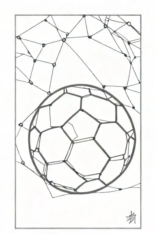 soccer ball tattoo design idea