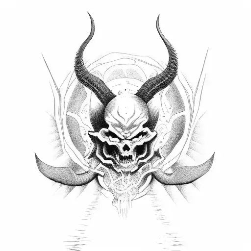 Dios diablo demonio angel tattoo design idea