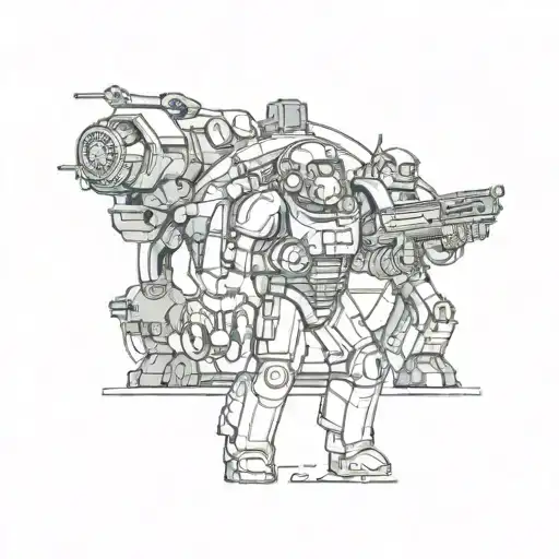 fallout brotherhood of steel tattoo design idea