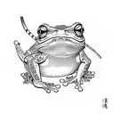 japanes frog samurai tattoo design idea