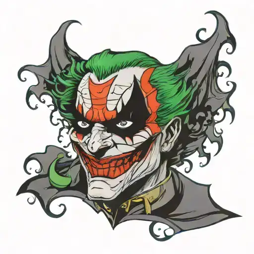 joker batman tattoo tattoo design idea