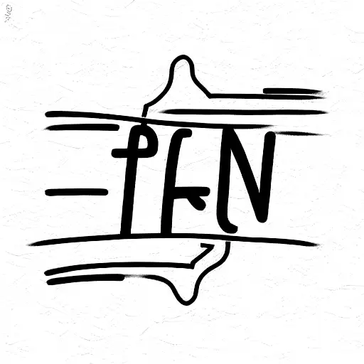 Text on the left separated by a straight line and waves to the right of the line tattoo design idea