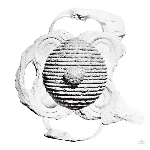 a mix between the myth of Atlas and that of Sisyphus serving their punishment together on the same stone tattoo design idea