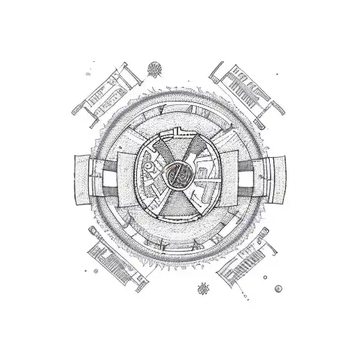 A jiu jitsu belt with scientific equations woven into it tattoo design idea