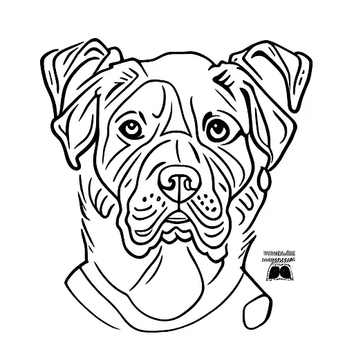 labrador chocolate tattoo design idea
