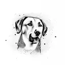 labrador chocolate tattoo design idea
