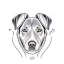 labrador chocolate tattoo design idea