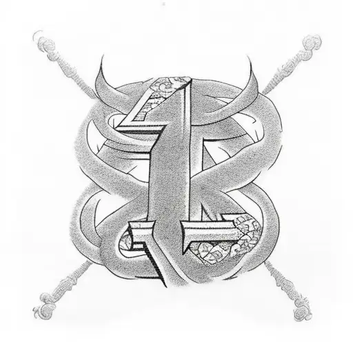 cross tattoo with 116 in cool letters. tattoo design idea