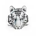 Tiger tattoo design idea