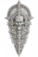 Religious  tattoo design idea