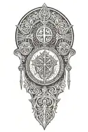 Religious  tattoo design idea