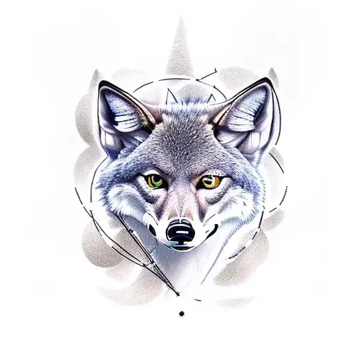 coyotes bicycles trails tattoo design idea