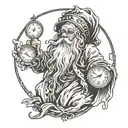 Father Time tattoo design idea
