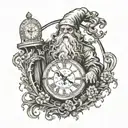 Father Time tattoo design idea