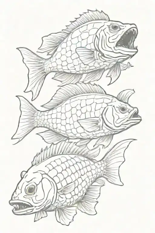 hog snapper tattoo design idea