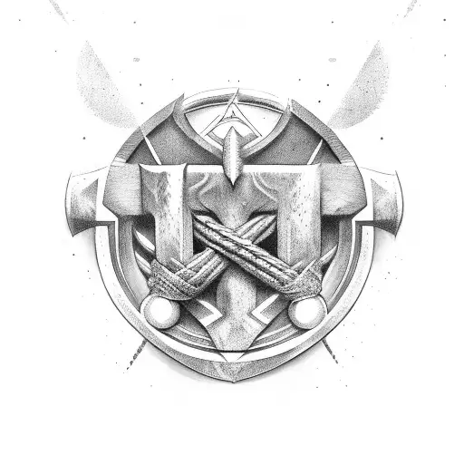 mjolnir hugin munin tattoo design idea