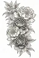 Japanese Peony tattoo design idea