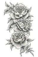 Japanese Peony tattoo design idea