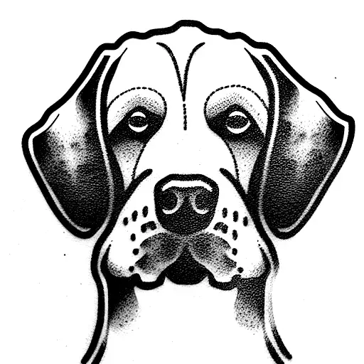 2 Dog cocker spaniels tattoo design idea