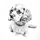 Dog cocker spaniels tattoo design idea