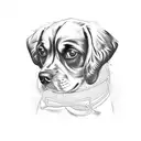 Dog cocker spaniels tattoo design idea