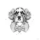 Dog cocker spaniels tattoo design idea
