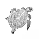 Turtle tattoo design idea