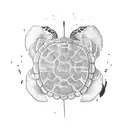 Turtle tattoo design idea